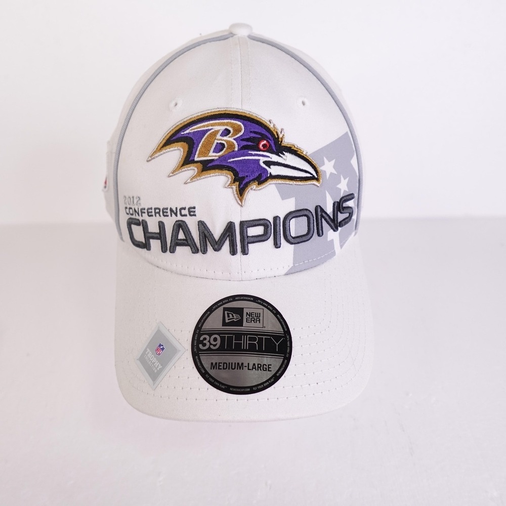Baltimore Ravens Hat Cap Fitted Mens Large NFL Football 2012 Champions New Era